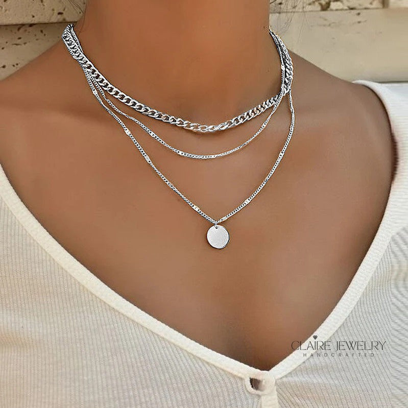 Gold and Silver Plated Necklace