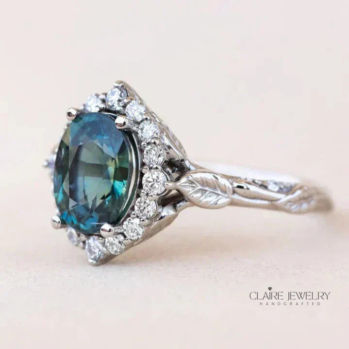 Brilliant Blue Vintage Ring