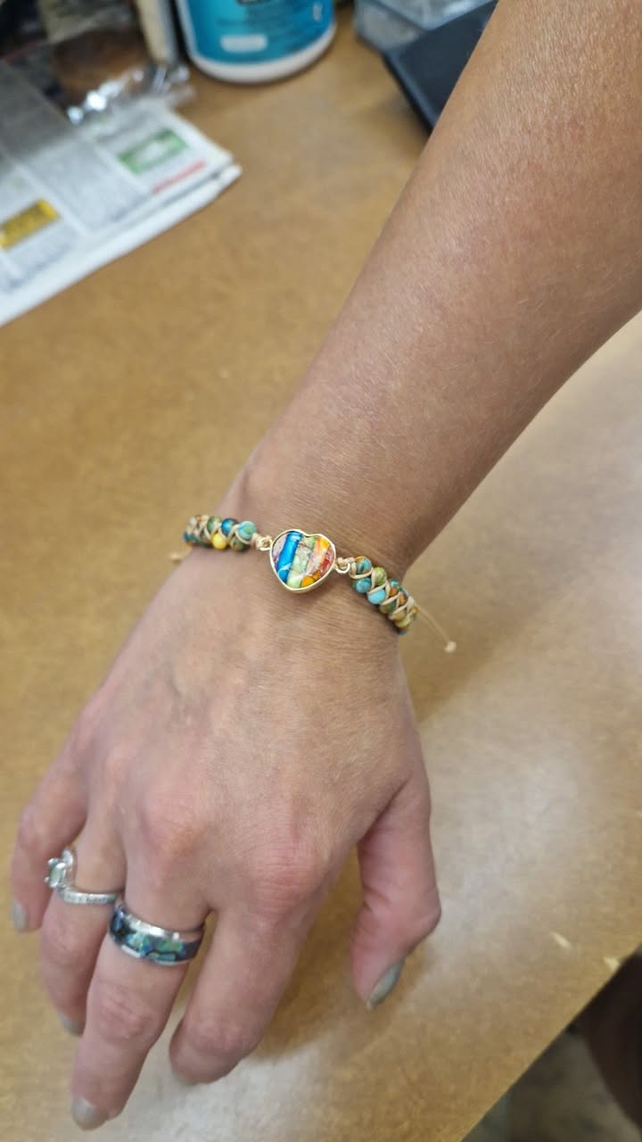 Avery's Choice - Howlite Rainbow