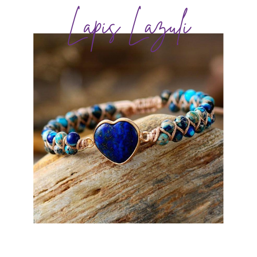 Womens Heart Bracelet - Natural Jasper Stone