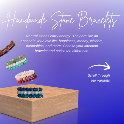 Handmade Natural Stone Bracelets - by Intention