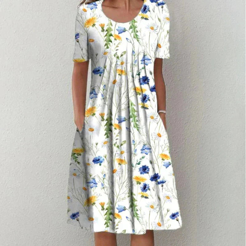 Sofia™ | Stylish and Casual Floral Dress with Pockets