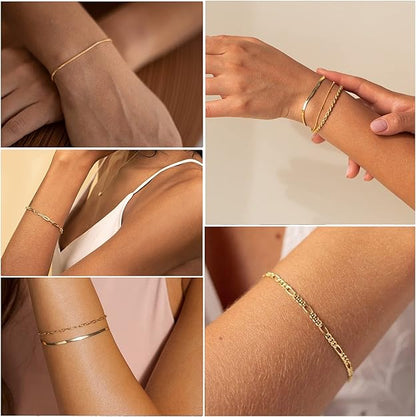 Vernetta™ | Gold Bracelet Set