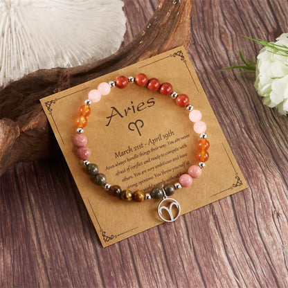 Handmade Natural Stone Bracelets - by Zodiac