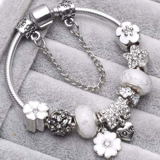 Gray Vintage Silver Bracelets