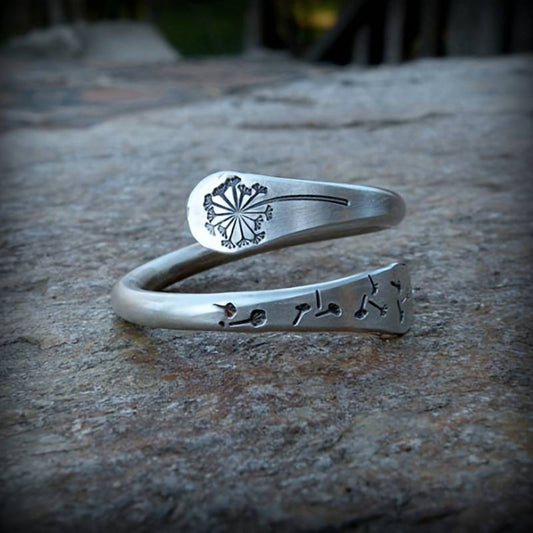 Vintage Open Dandelion Ring