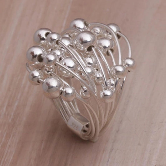 Vintage Silver Bud Ring