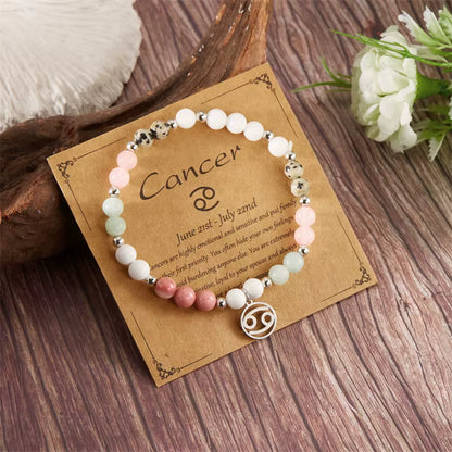 Handmade Natural Stone Bracelets - by Zodiac
