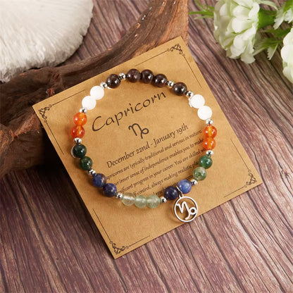 Handmade Natural Stone Bracelets - by Zodiac
