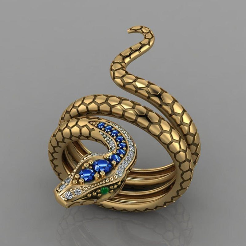 Golden Python Ring