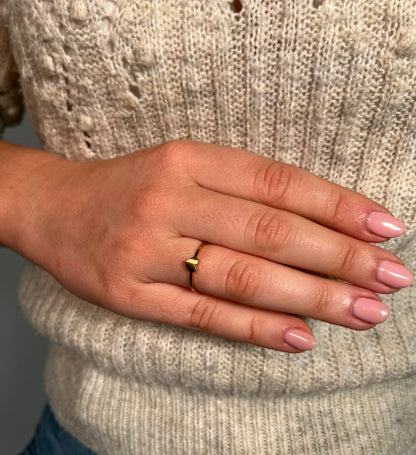 Marie Belle - sierlijke ring met gevuld hart