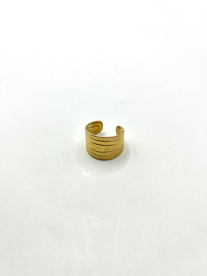 Margaux Rose - ring met romeinse structuur