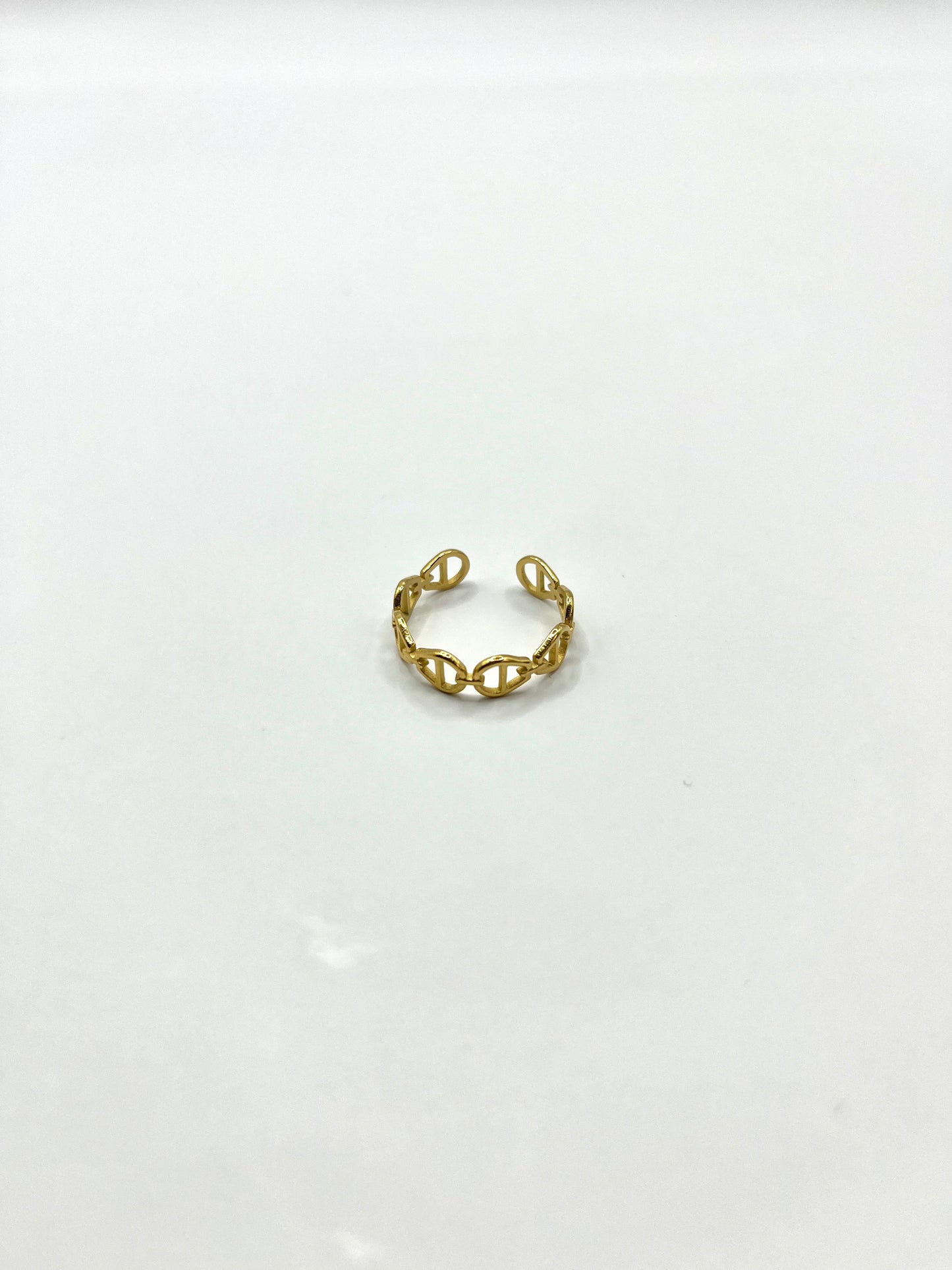 Marie Belle - ring met schakel structuur