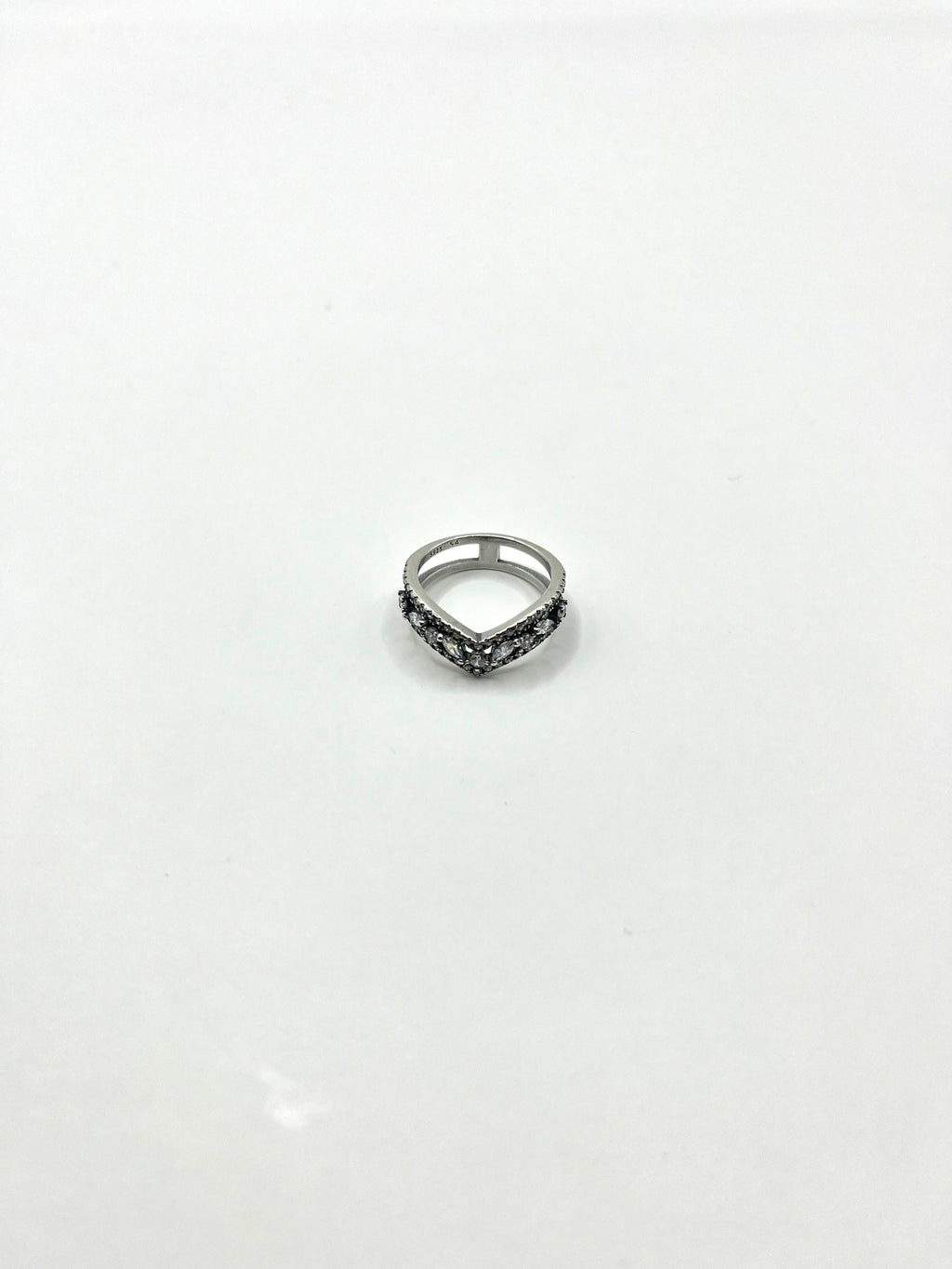 Margaux Rose - duplet ring gevuld met zirkonia steentjes