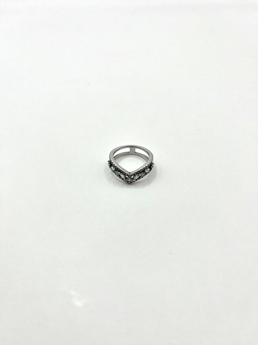 Margaux Rose - duplet ring gevuld met zirkonia steentjes