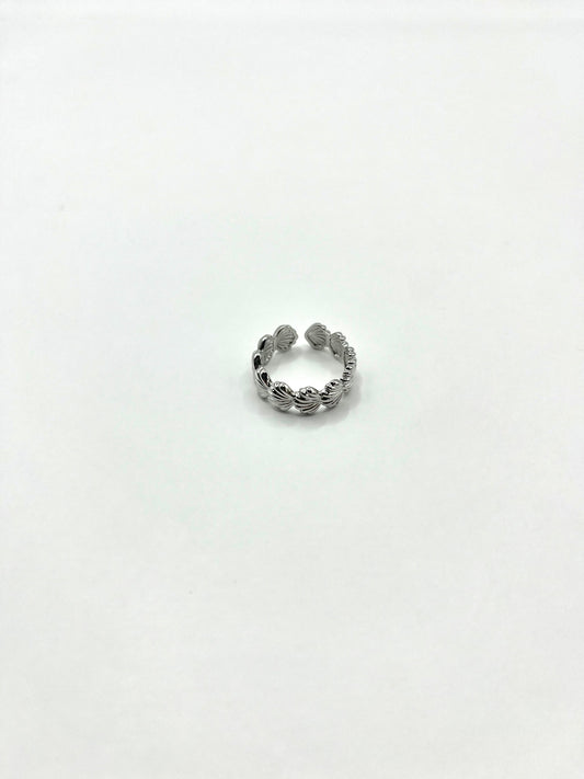 Marie Belle - ring met schelp structuur