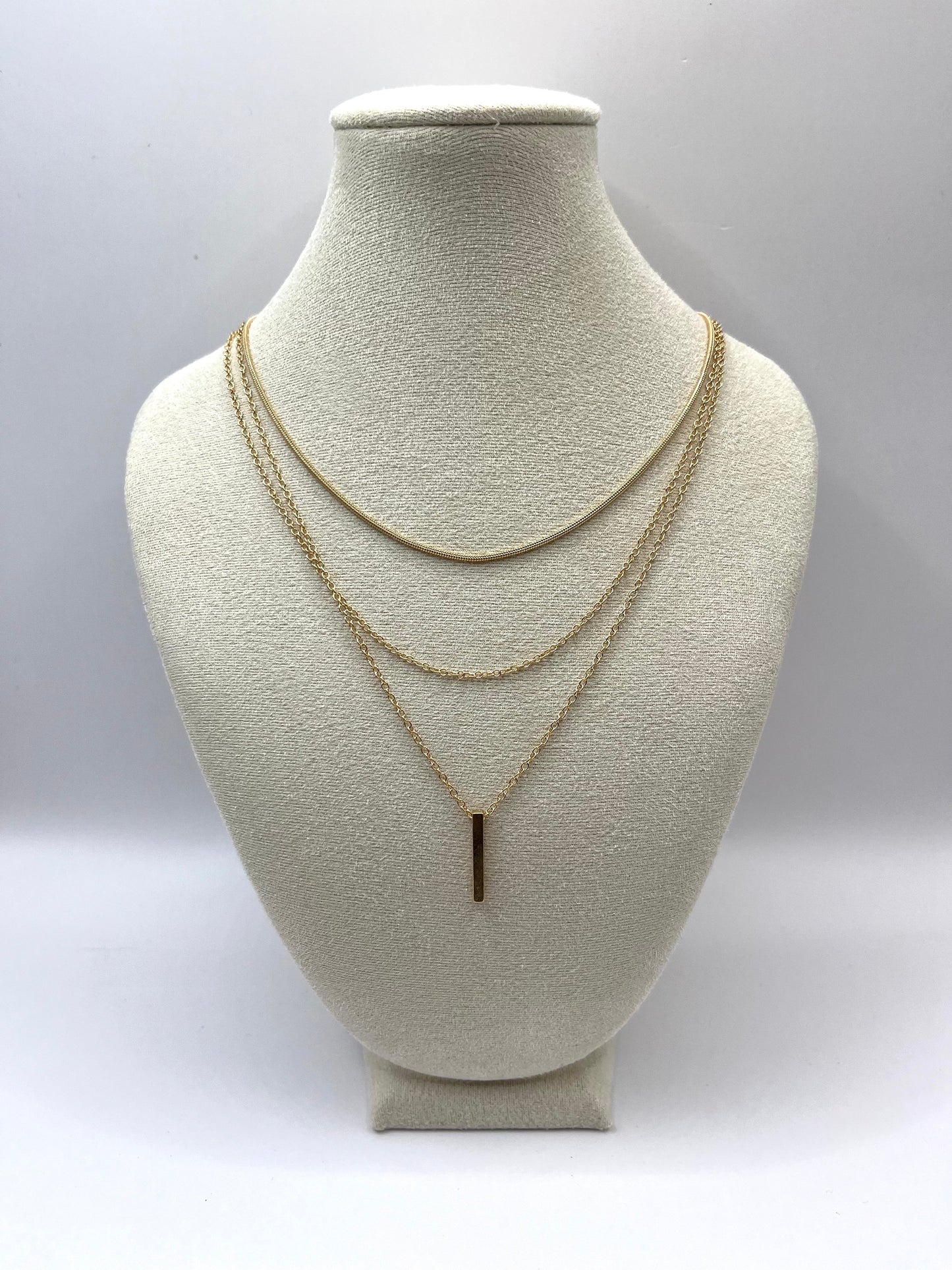 Chloé Emeralda - triplet collier met moderne hanger