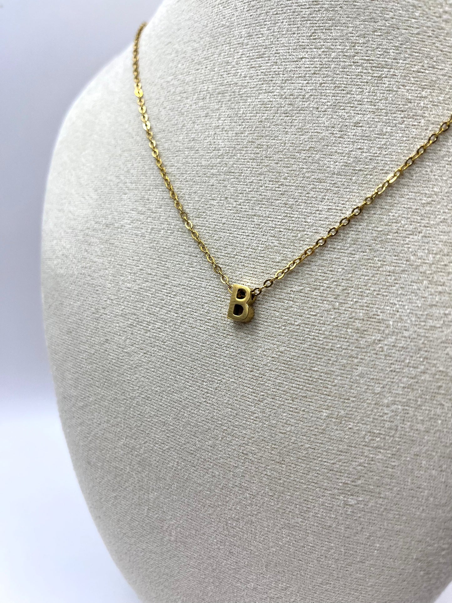 Amélie Jardin - subtiele initialen collier (a-z)