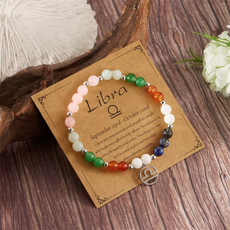 Handmade Natural Stone Bracelets - by Zodiac