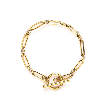 Link™ | Gold T-Bar Bracelet