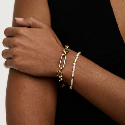 Link™ | Gold T-Bar Bracelet