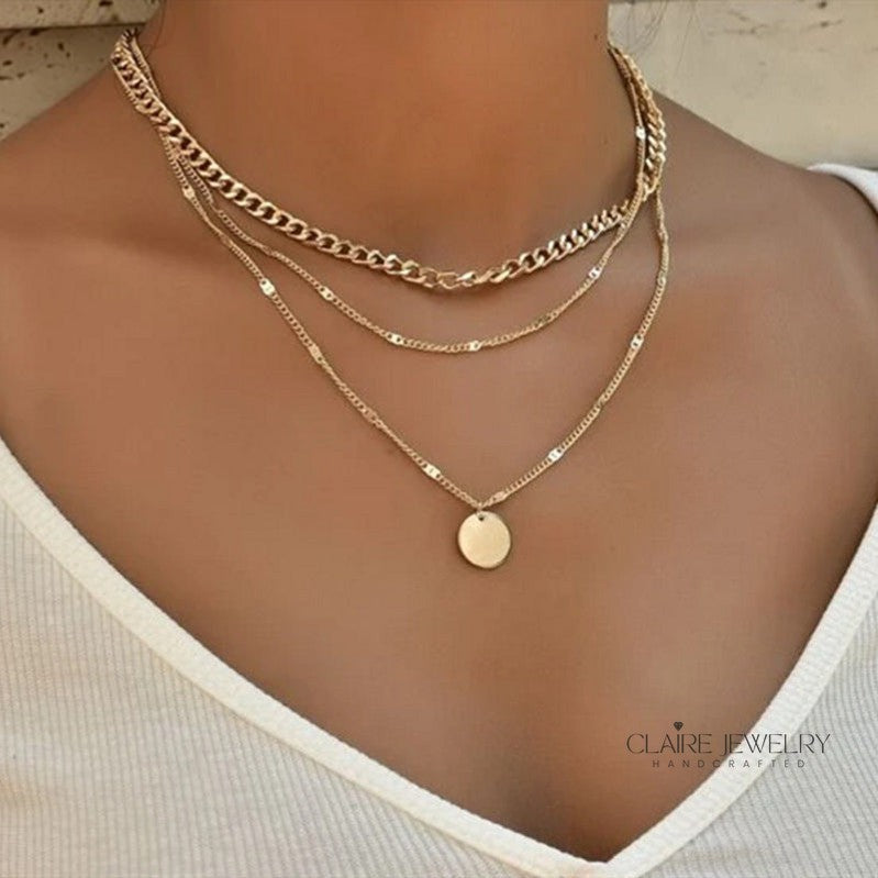 Gold and Silver Plated Necklace