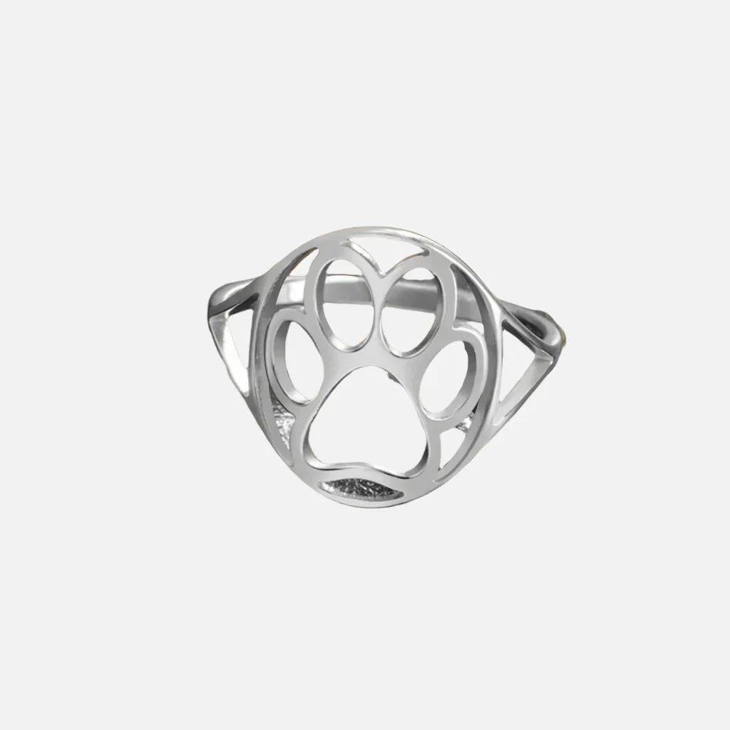 Open Paw Ring in Stainless Steel – Lightweight & Stylish