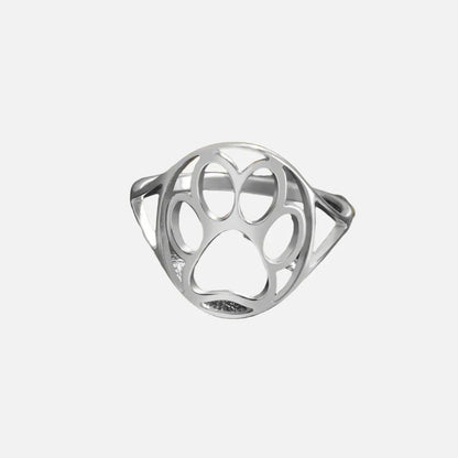 Open Paw Ring in Stainless Steel – Lightweight & Stylish