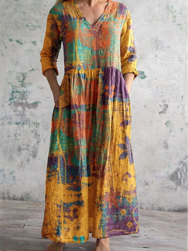 Isolde | Classic dress with delicate embroidery accents