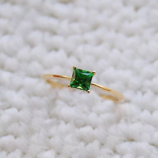 Green Zircon Ring