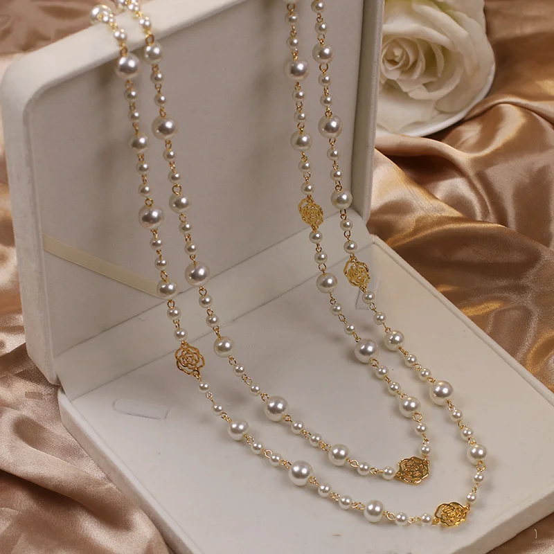 Elegant Layered Pearl Necklace