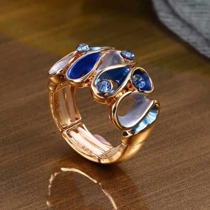 Irregular Blue Vintage Ring