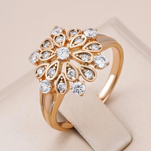 Mandala Ring Elegant Shiny