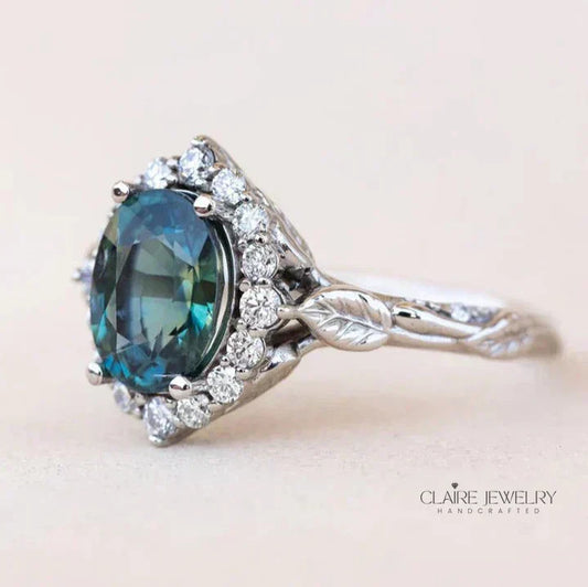 Brilliant Blue Vintage Ring