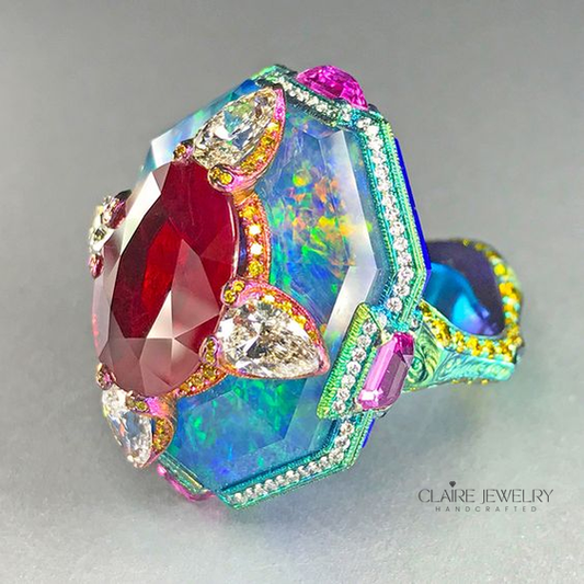 Multicolored Vintage Ring
