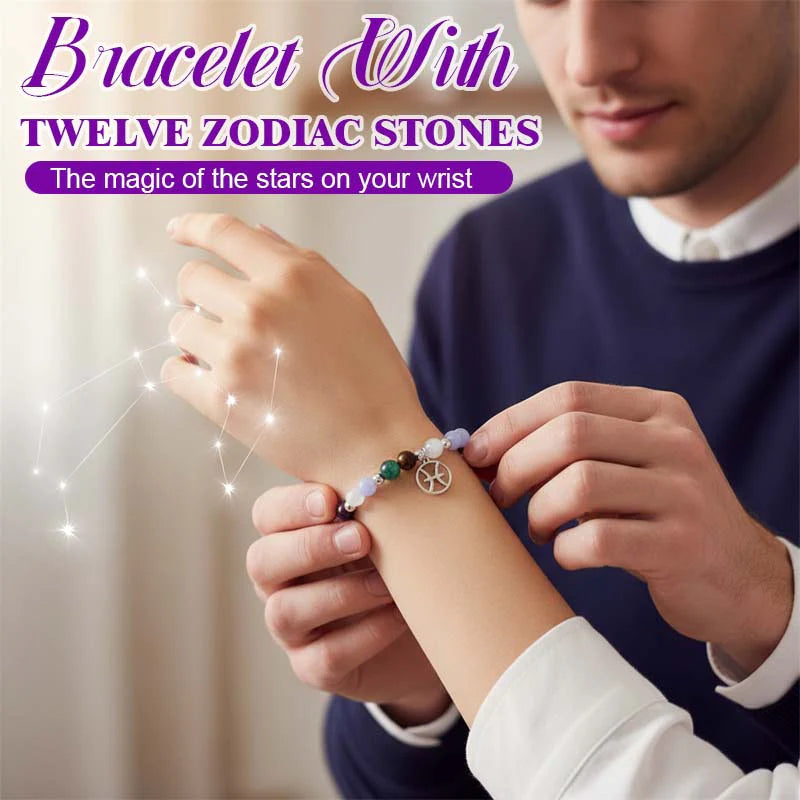Handmade Natural Stone Bracelets - by Zodiac
